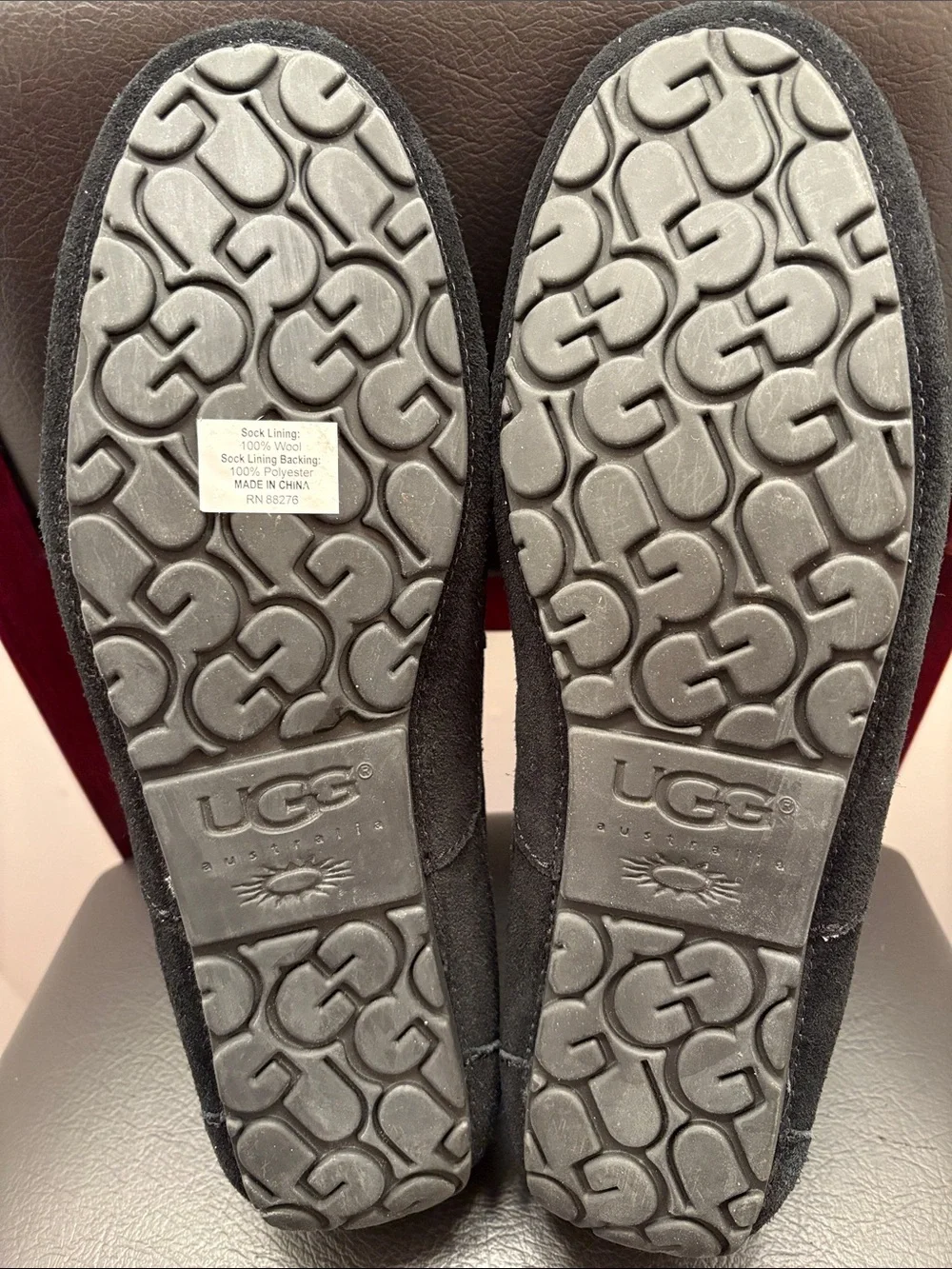 UGG Men's Alder Black Suede Slip-On Driving Loafers Size 12